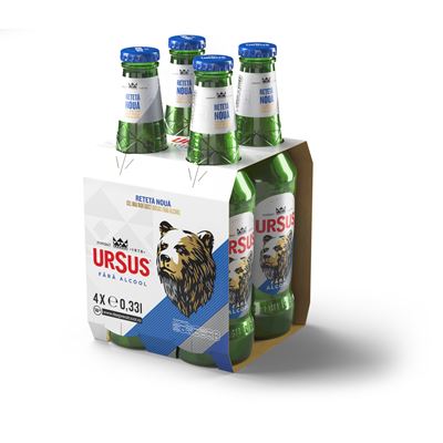 URSUS Premium Bere fara Alcool SGR 4 x 330 ml