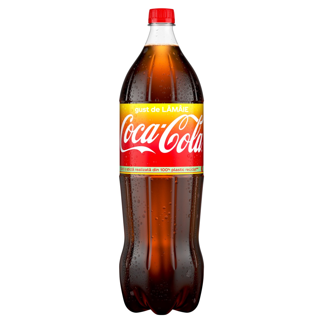 Bauturi carbogazoase - Bautura racoritoare carbogazoasa Coca-Cola cu Aroma de Lamaie, Pet 2L
