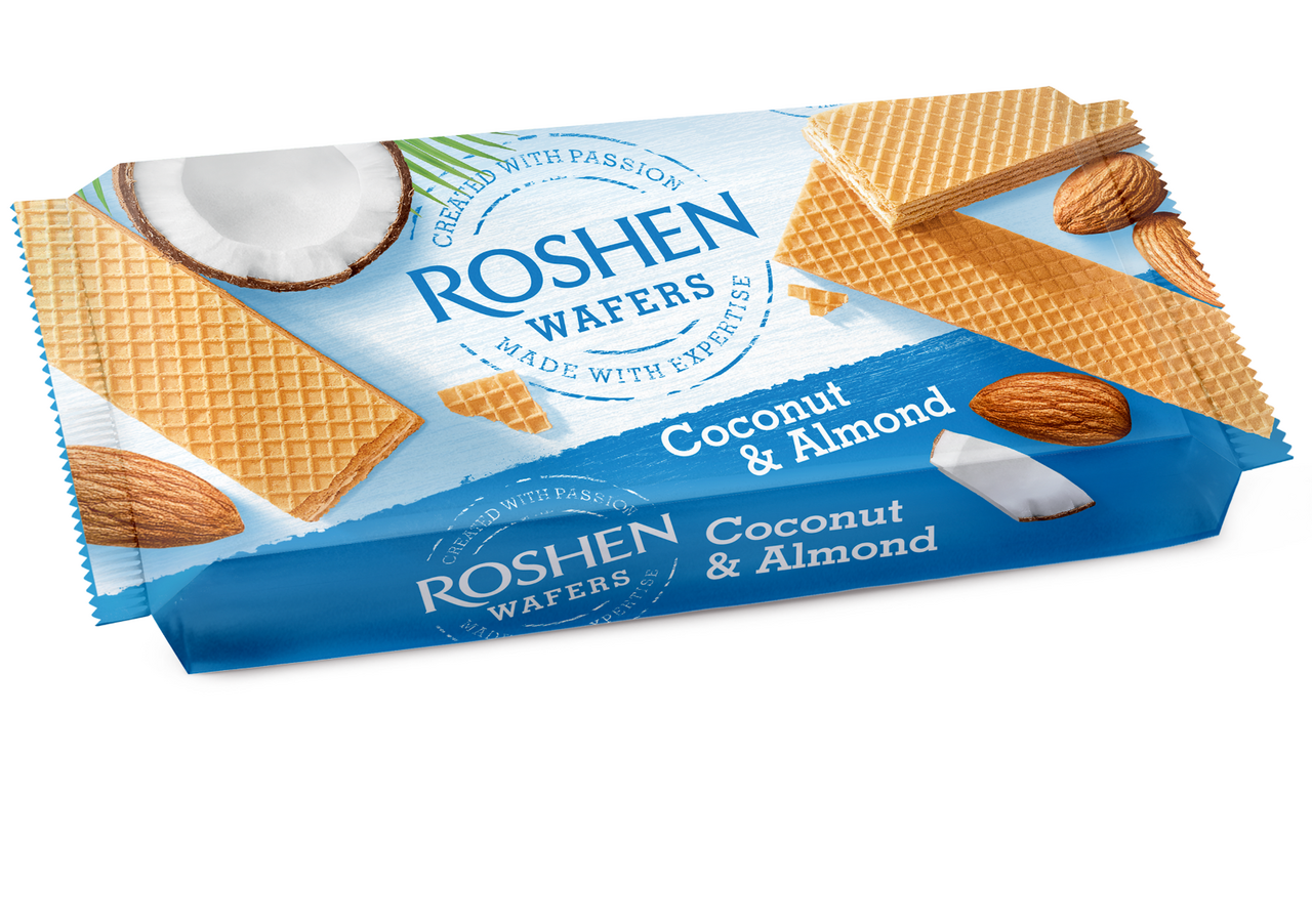 ROSHEN Napolitane Cocos si Migdale 216 g