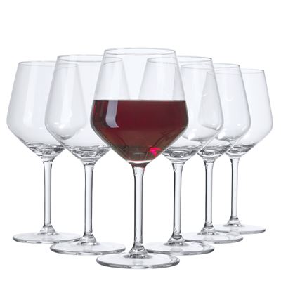 METRO PROFESSIONAL Carre Set 6 Pahare Burgundy 420 ml