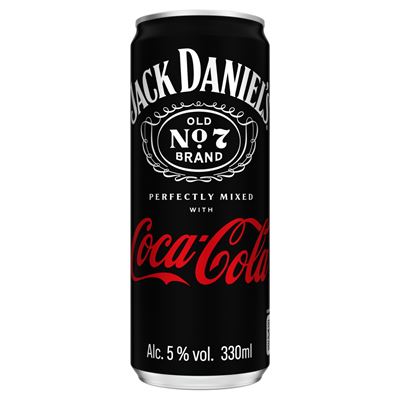 JACK DANIEL'S Whiskey & Coca-Cola 5% SGR 0,33 L