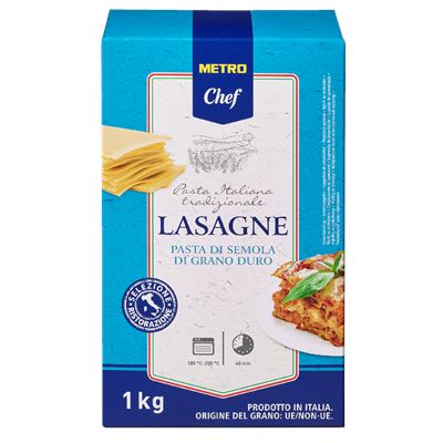 METRO Chef Foi Lasagna 170 x 120 1 Kg