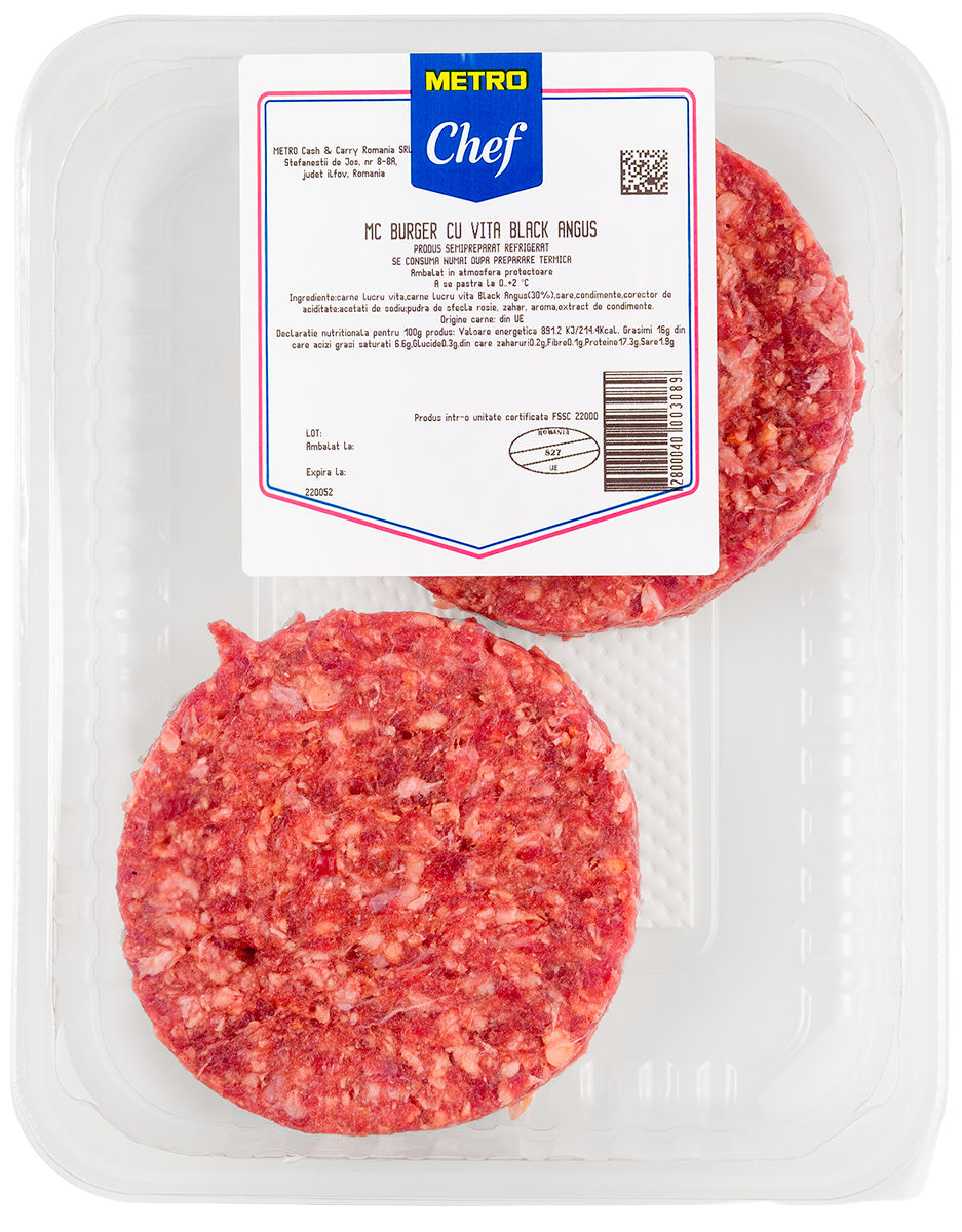 METRO Chef Burger Black Angus