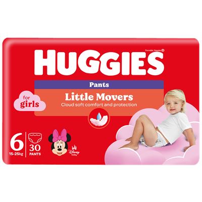 HUGGIES 30 Scutece Chilotel Marimea 6 Fetite 15-25 Kg