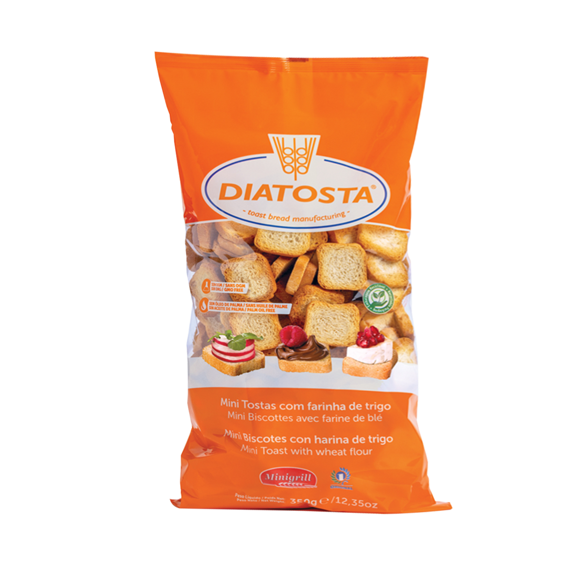 DIATOSTA Mini Bucati Paine Prajita 350 g