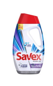 Savex PREMIUM Whites & Colors Detergent Rufe 1,08 L
