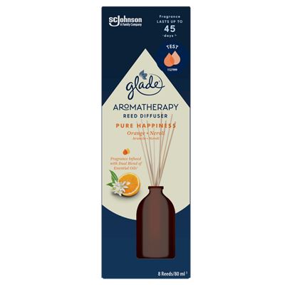 GLADE Reed Diffuser Odorizant Camera Portocala si Neroli 80 ml