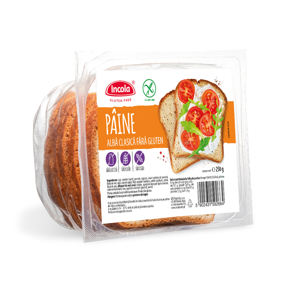 Incola Paine Feliata fara Gluten 250 g