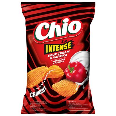 Chio Chips Intense Smantana si Paprica 120 g