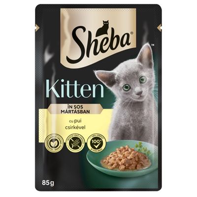 Sheba Hrana Umeda cu Pui pentru Pisici Junior 85 g