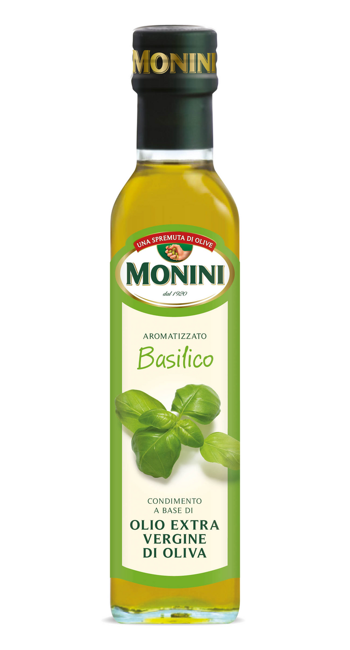 MONINI Condiment cu Ulei Extravirgin Aromatizat Busuioc 250 ml