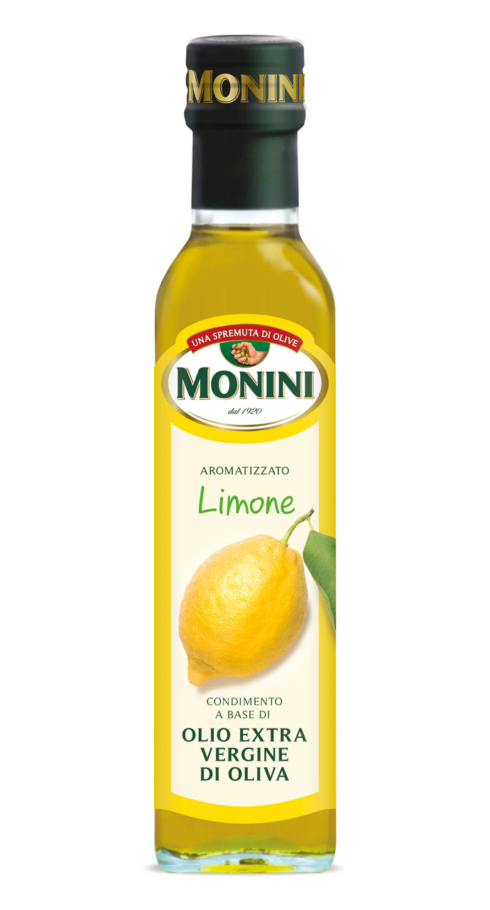 MONINI Condiment cu Ulei Extravirgin Aromatizat Lamaie 250 ml