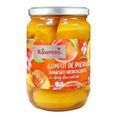 Raureni Compot Piersici Jumatati 720 g