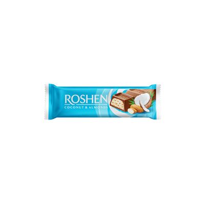 ROSHEN Baton Ciocolata si Crema Cocos si Migdale 30 x 29 g
