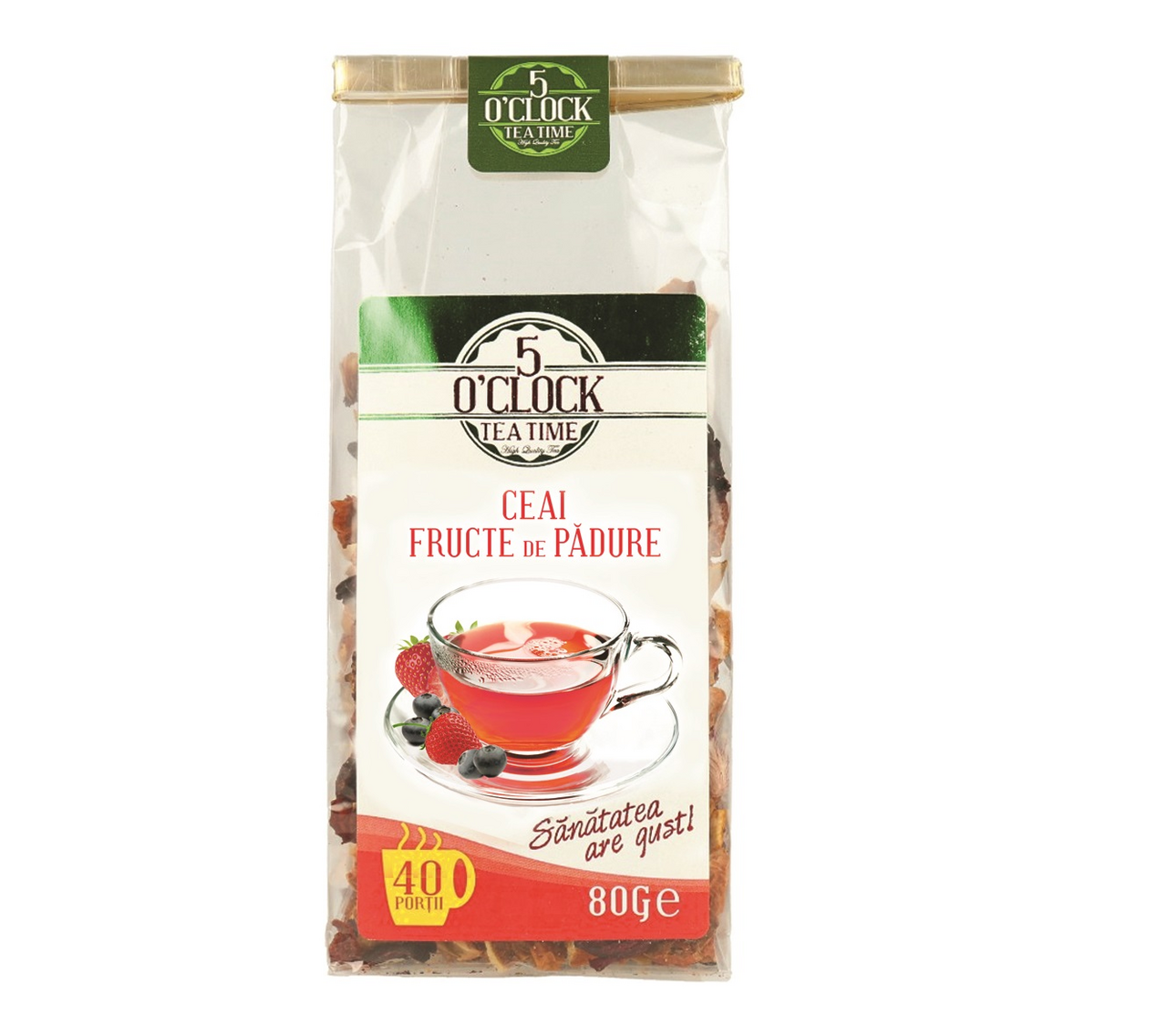 5 O&#039;CLOCK TEA Ceai Fructe Padure 80 g