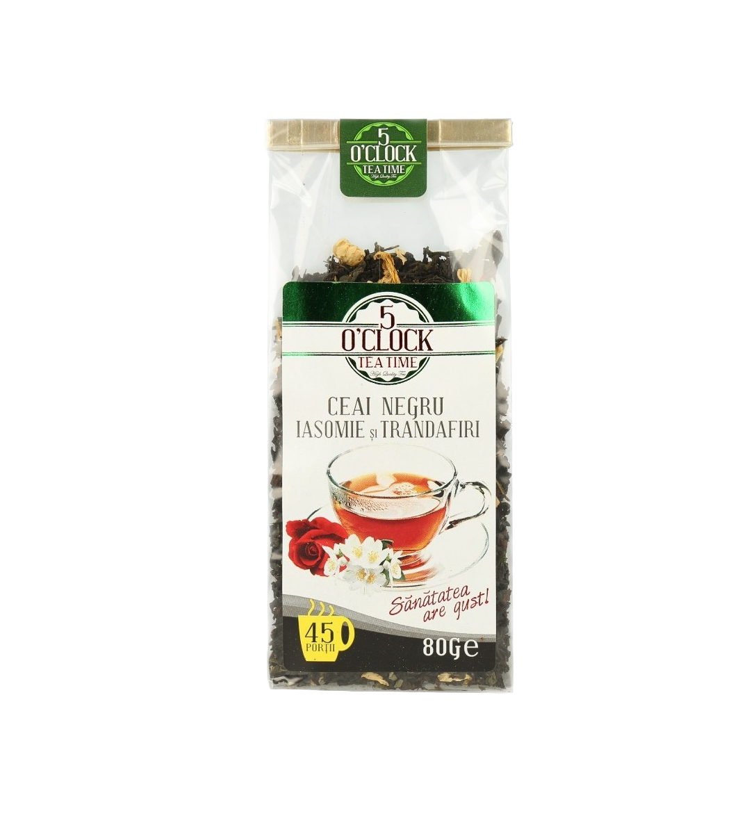 5 O&#039;CLOCK TEA Ceai Iasomie si Trandafir 80 g