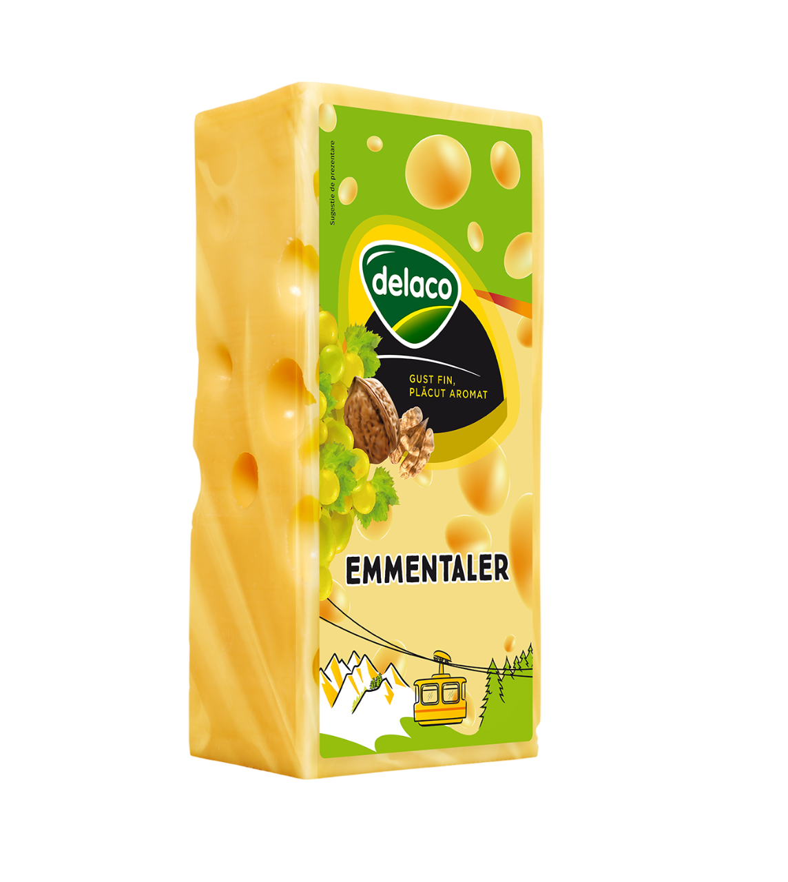 delaco Emmentaler Calup 45 % cca. 2,4 Kg
