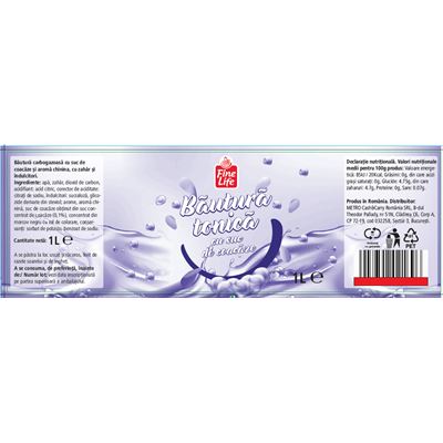 Fine Life Bautura Racoritoare Carbogazoasa Tonica Coacaze Negre SGR 6 x 1 L