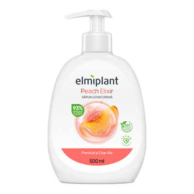 Săpunuri - elmiplant Săpun Lichid Piersică și Ceai Alb 500 ml