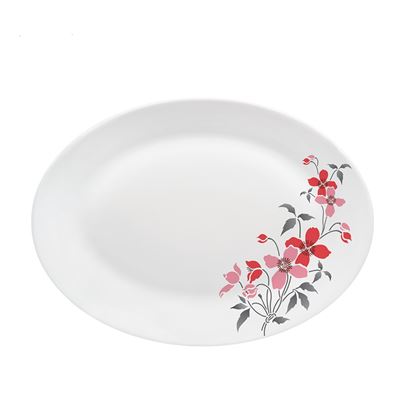 DÉCOR FIORE Platou Oval Opal 33 cm