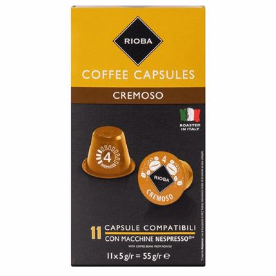 RIOBA Nespresso Cremoso Cafea Capsule 55 g
