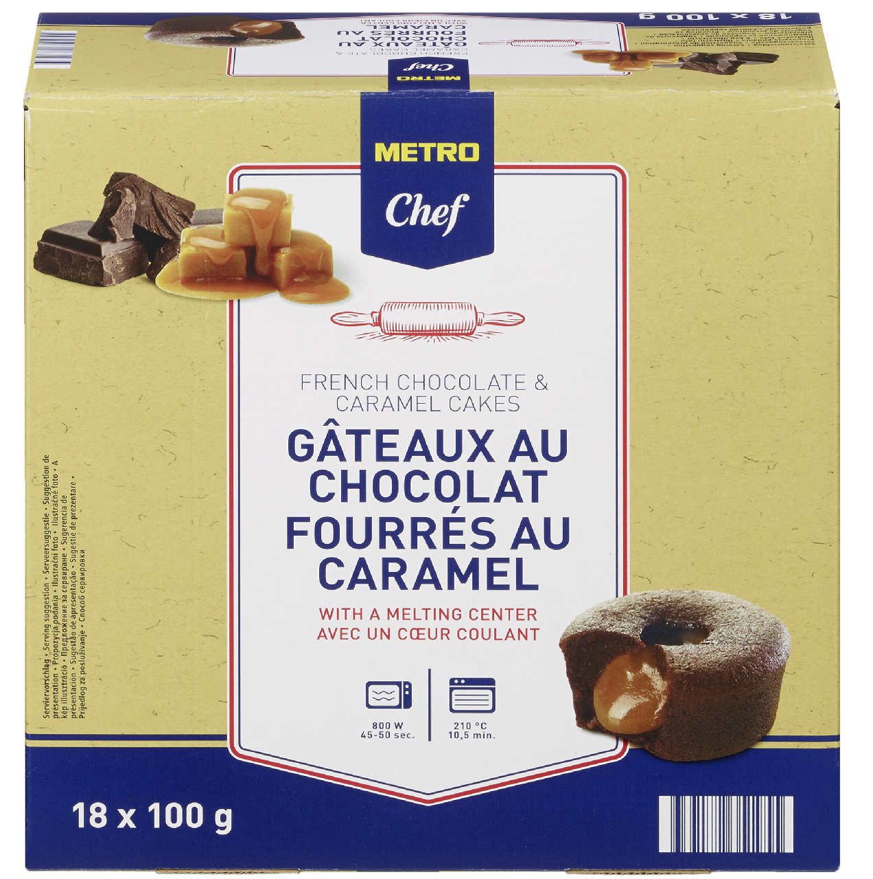 METRO Chef Lava Cake Caramel Sarat 18 x 100 g ?