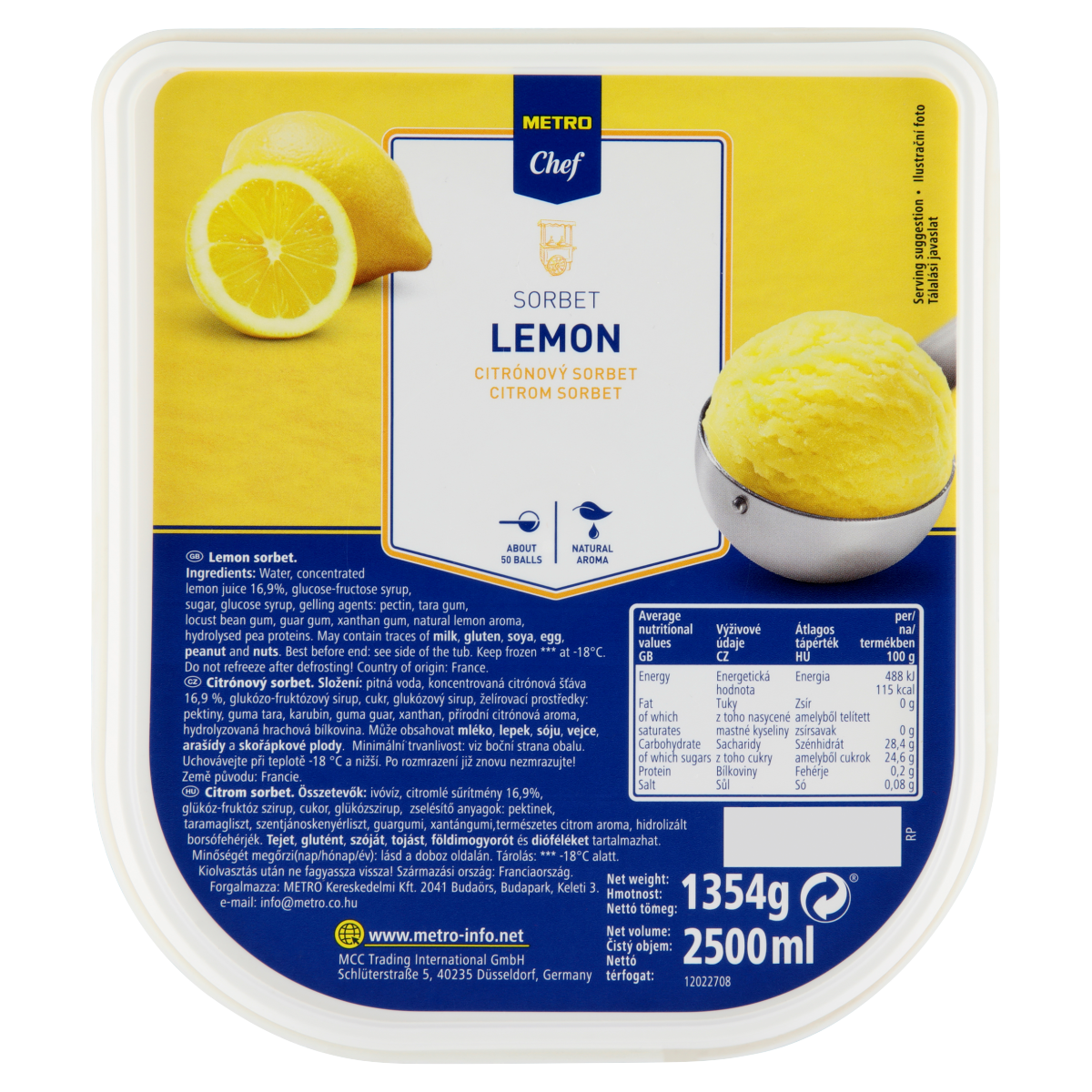 METRO Chef Sorbet Lamaie 2,5 L ?