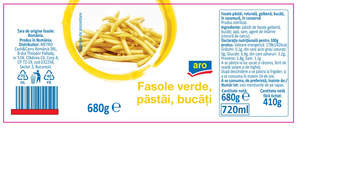 aro Fasole Galbena 3 x 680 g