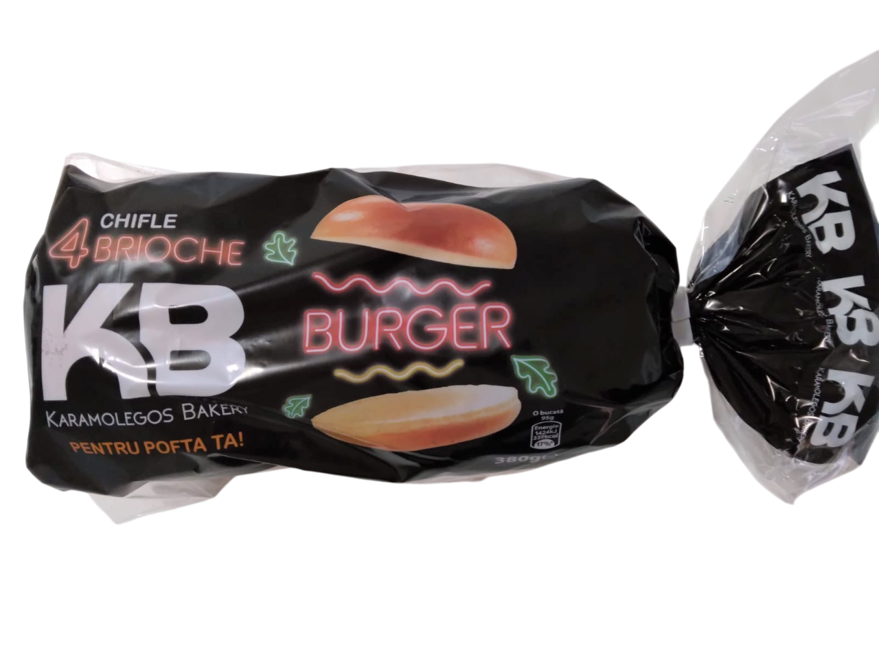 KB BURGER Chifla Briosa 4 x 95 g