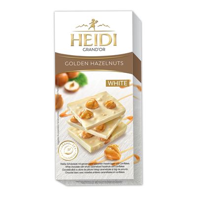 HEIDI Grand'Or Ciocolata Alba & Alune 80 g