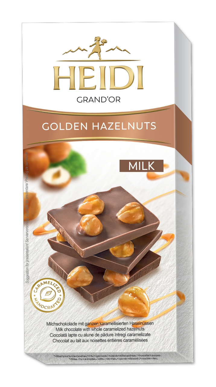 HEIDI Grand'Or Ciocolata Lapte & Alune 80 g