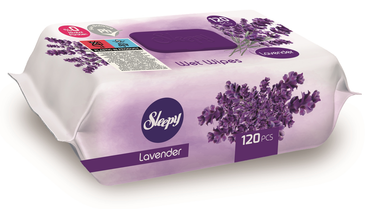 Sleepy 120 Servetele Umede Lavanda