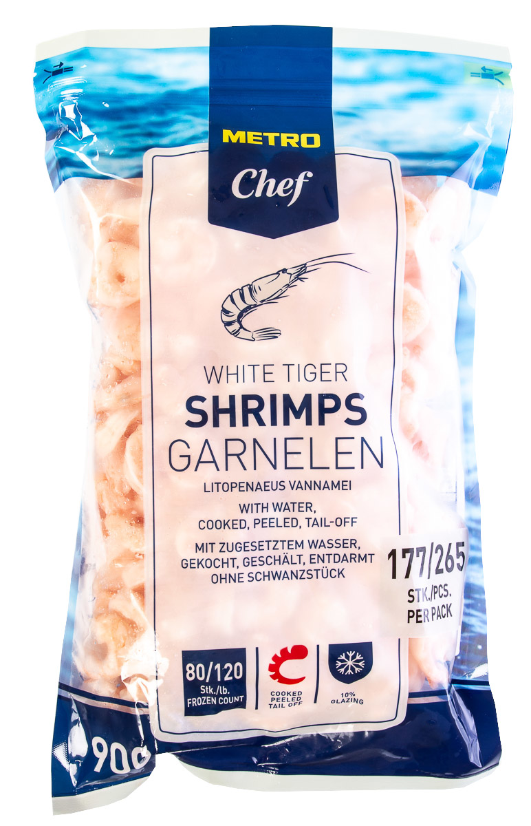 METRO Chef Creveti Prefierti PD Calibru 80/120 900 g ?