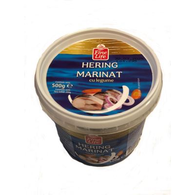 Fine Life Hering Marinat cu Legume 500 g