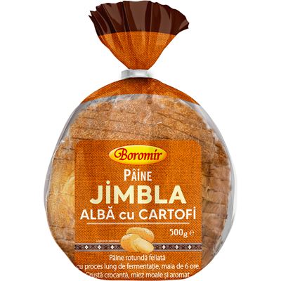 Boromir Paine Jimbla Alba cu Cartofi Feliata 500 g