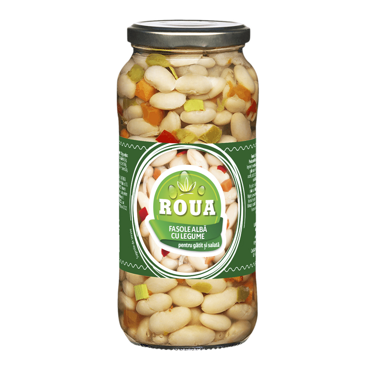 ROUA Fasole Alba cu Legume 540 g