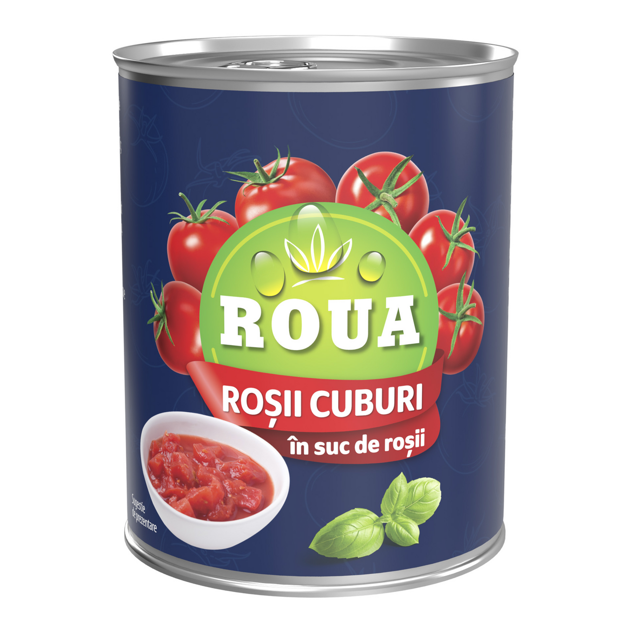 ROUA Rosii Cuburi in Suc de Rosii 400 g