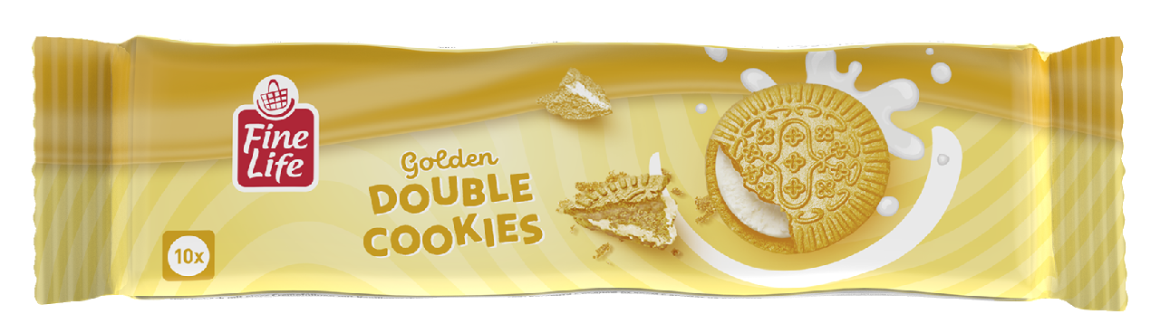 Fine Life Biscuiti Crema Vanilie 154 g