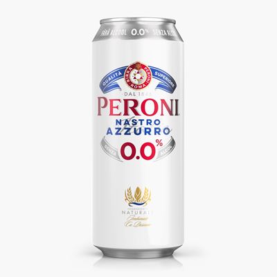 PERONI Nastro Azzuro Bere Doza 0 % Alcool SGR 0,5 L
