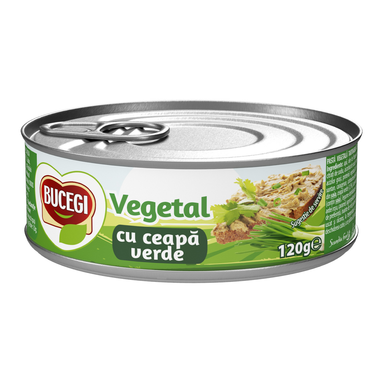 BUCEGI Pasta Vegetala cu Ceapa Verde 6 x 120 g