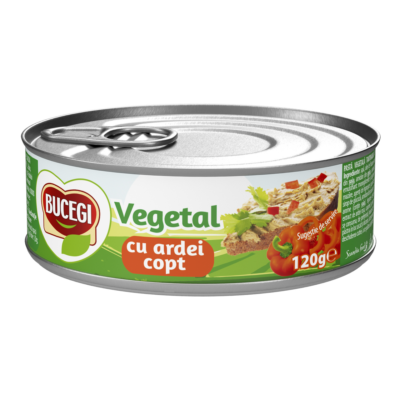 BUCEGI Pasta Vegetala cu Ardei Copt 6 x 120 g