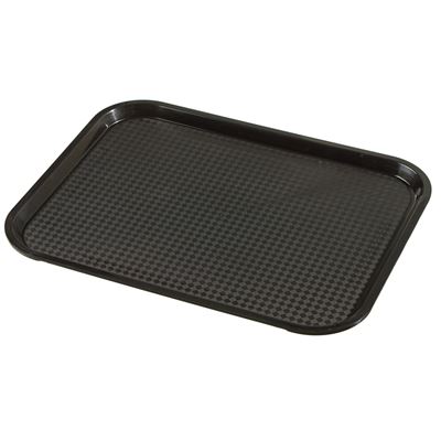 aro Set 6 Tavi Dreptunghiulare Plastic Negre 46 x 36 cm