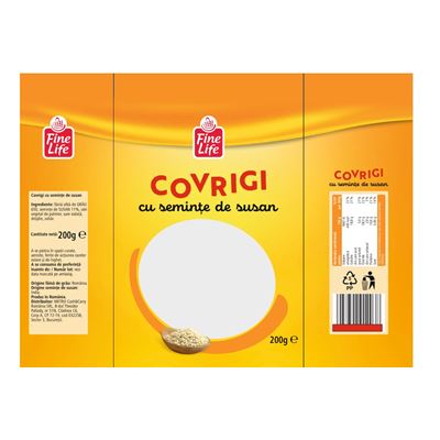 Fine Life Covrigi cu Seminte Susan 200 g