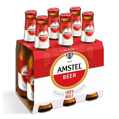 AMSTEL Bere Blonda Sticla SGR 6 x 0,33 L