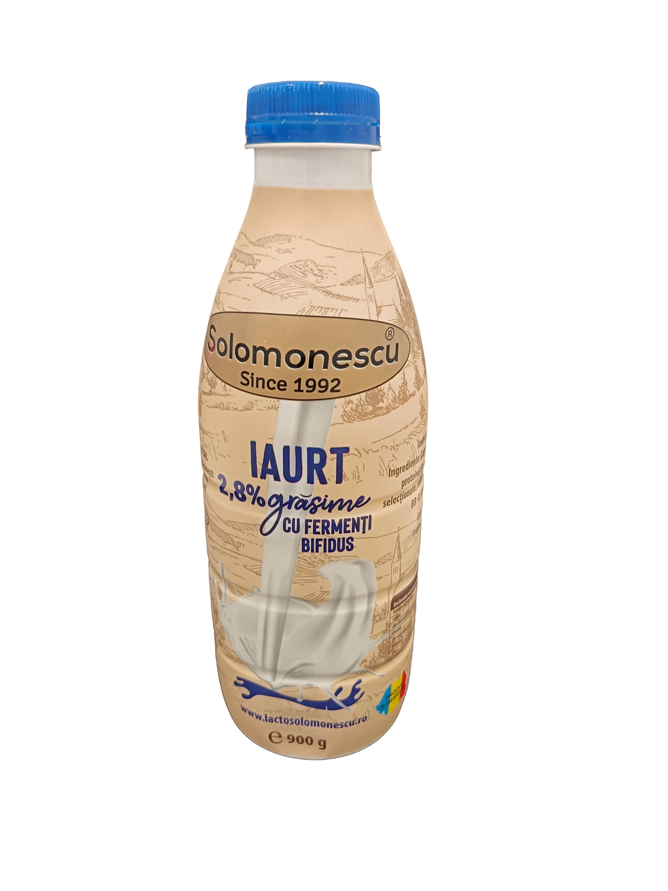 Solomonescu Iaurt Lapte Vaca cu Fermenti Bifidus 2,8% 900 g