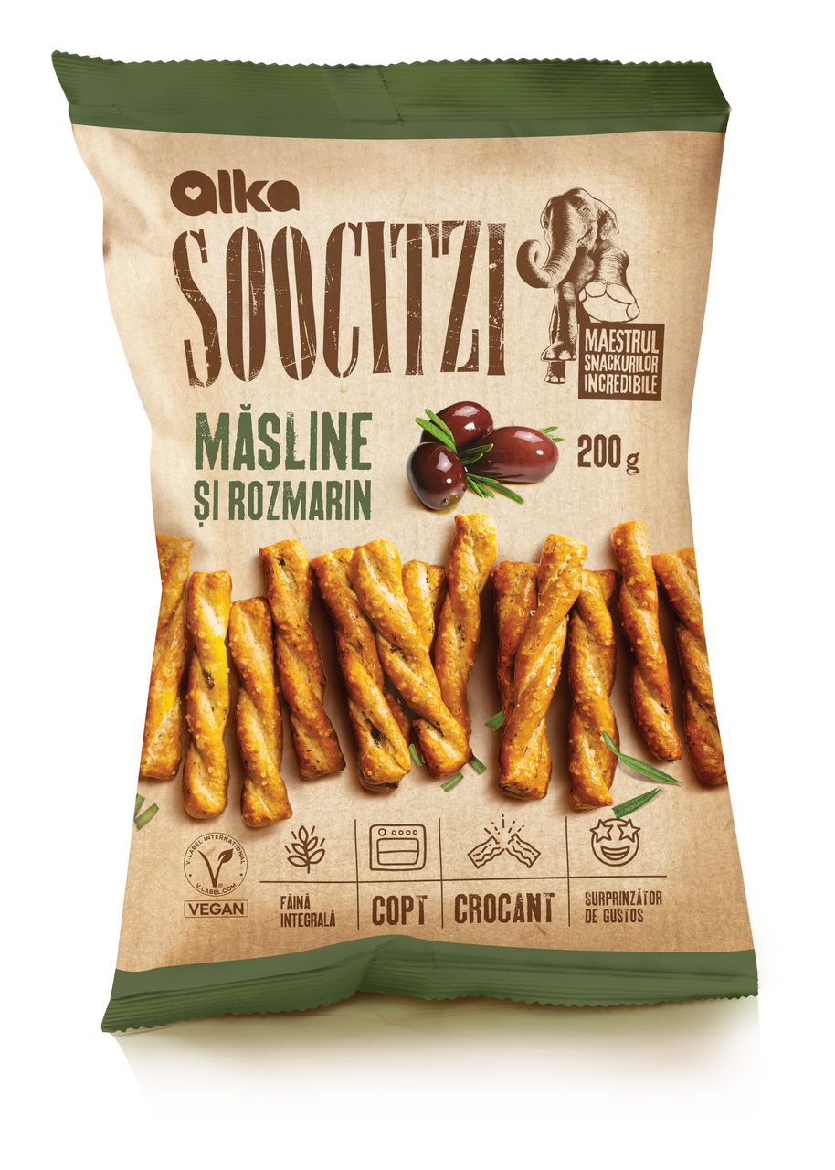 SOOCITZI Snack Masline si Rozmarin 180 g