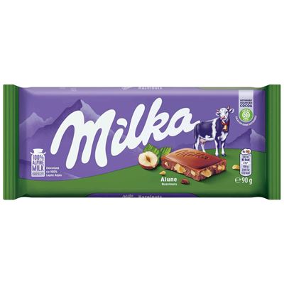 milka Ciocolata Lapte si Alune 90 g