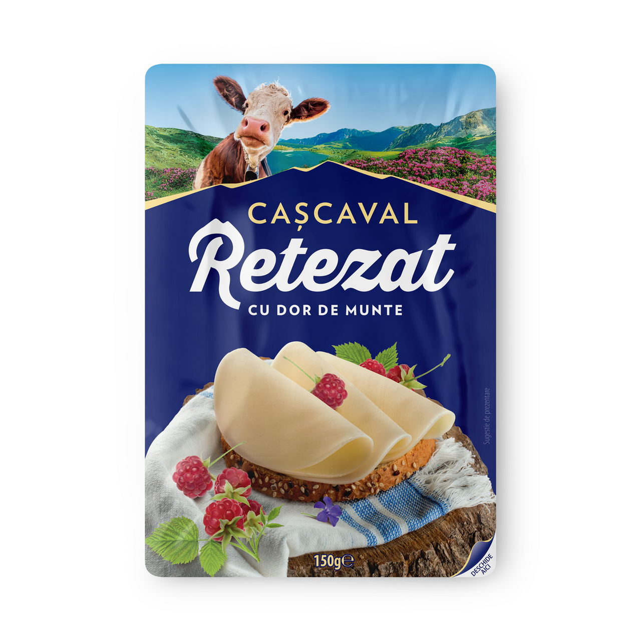 Retezat Cascaval Felii 150 g