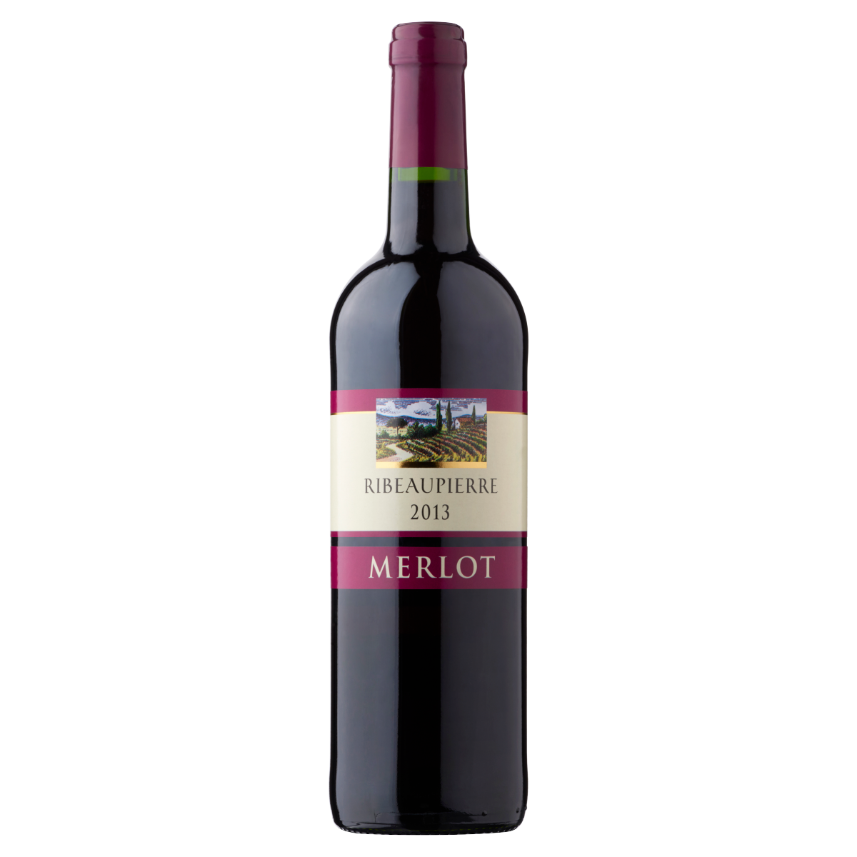 RIBEAUPIERRE Merlot Vin Rosu Sec SGR 0,75 L