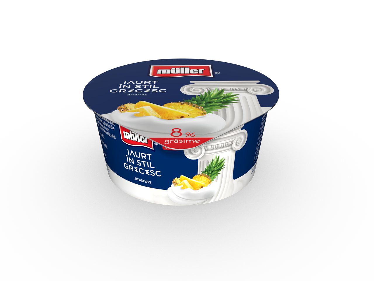 MULLER Iaurt Stil Grecesc cu Ananas 8% 140 g